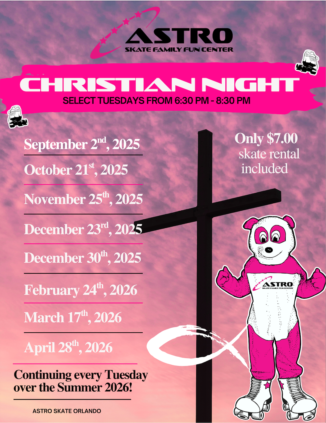 AstroSkate Christian Night
